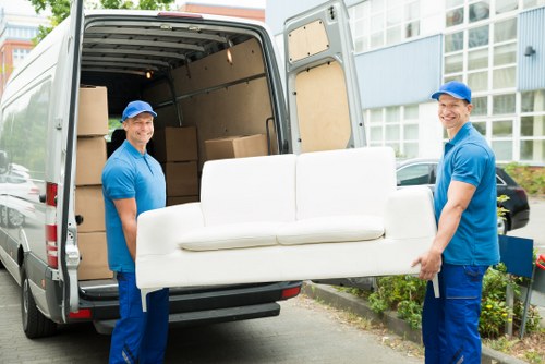 Man and van removals service in Upper Clapton with loading for a local move