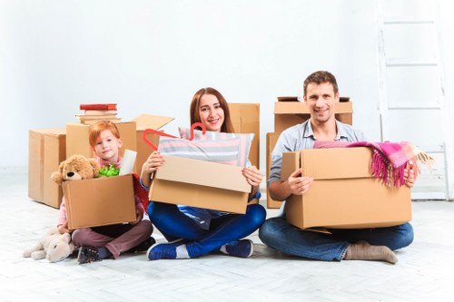 Office relocation items prepared for a commercial move in Upper Clapton