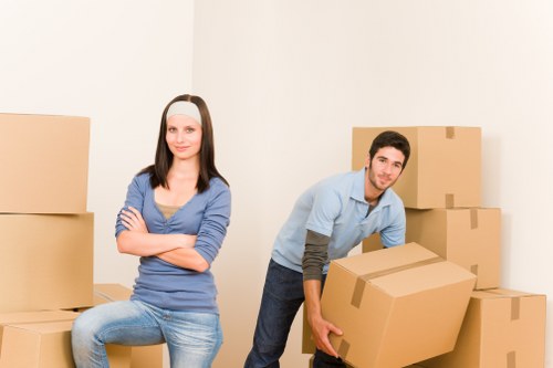 Professional removals team handling household items near Upper Clapton